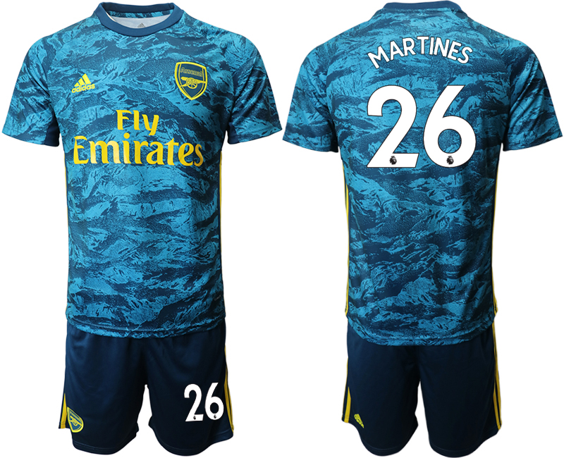 Men 2020-2021 club Arsenal blue goalkeeper #26 Soccer Jerseys->arsenal jersey->Soccer Club Jersey